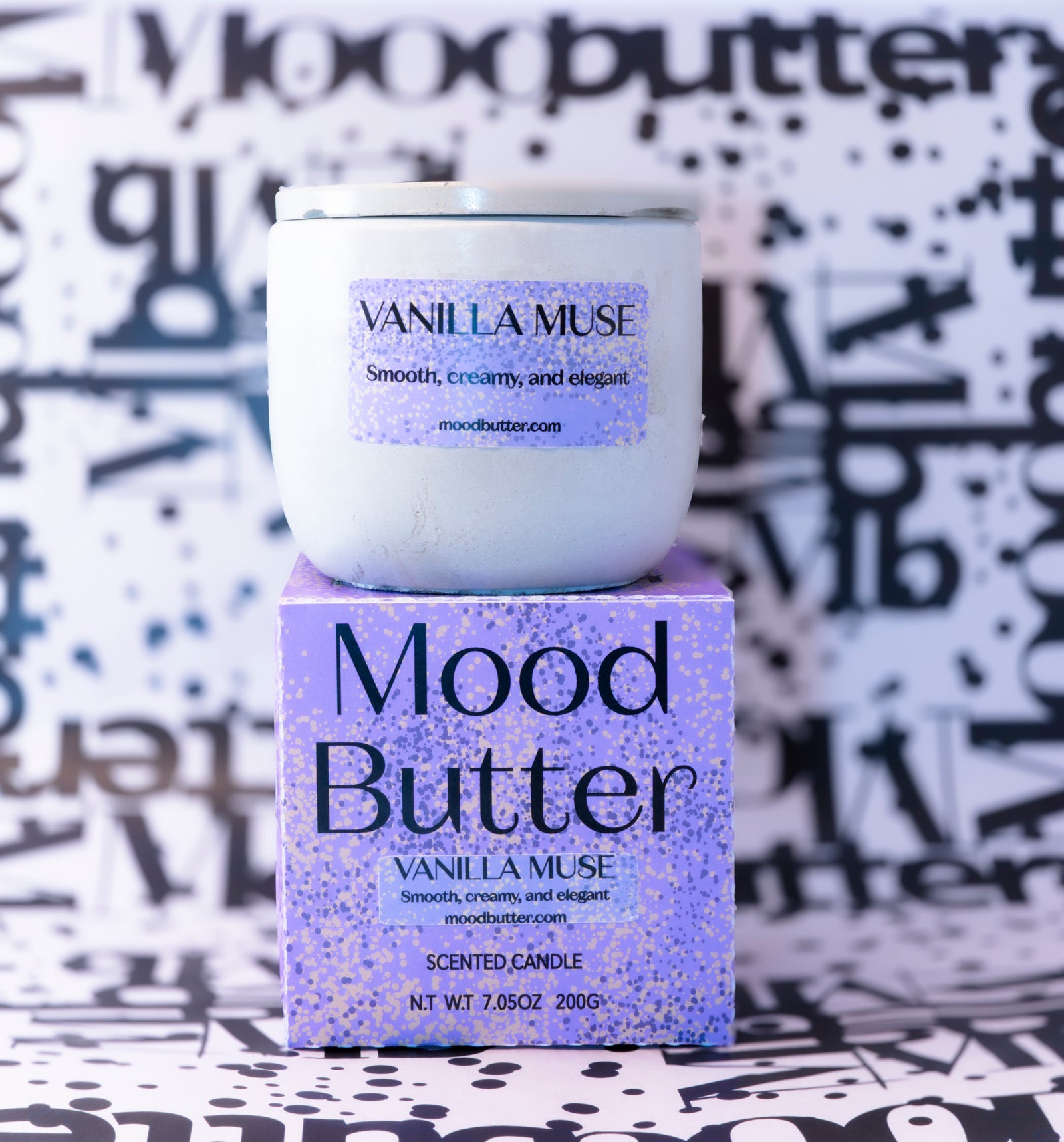Moodbutter candle in a lived-in interior